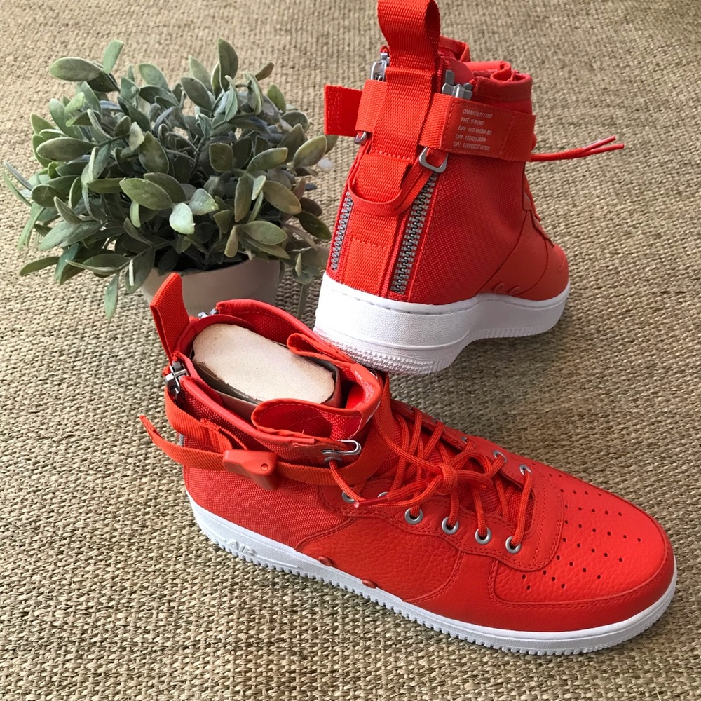 Nike Air Force 1 Mid “Team Orange” AF1 Sneakers